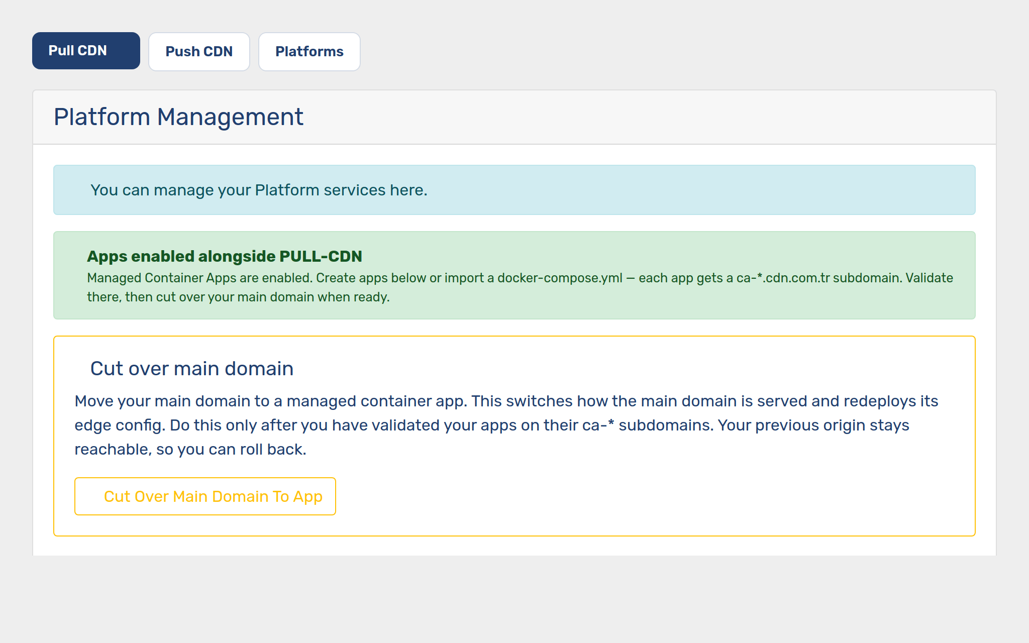 Step 2 — Build, validate, then cut over