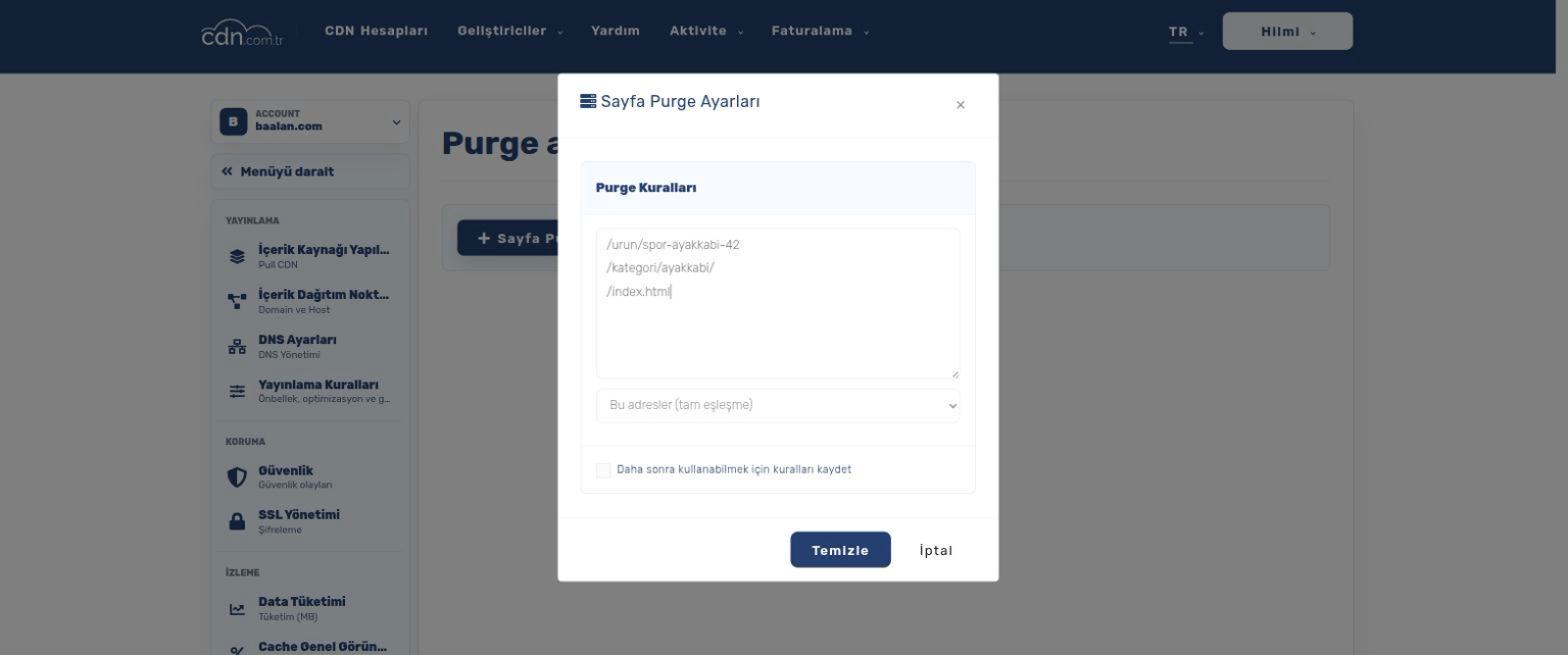 E-ticaret için CDN: Uygulamalı Kurulum Rehberi — Adım 4 — Fiyat veya stok değişince purge et